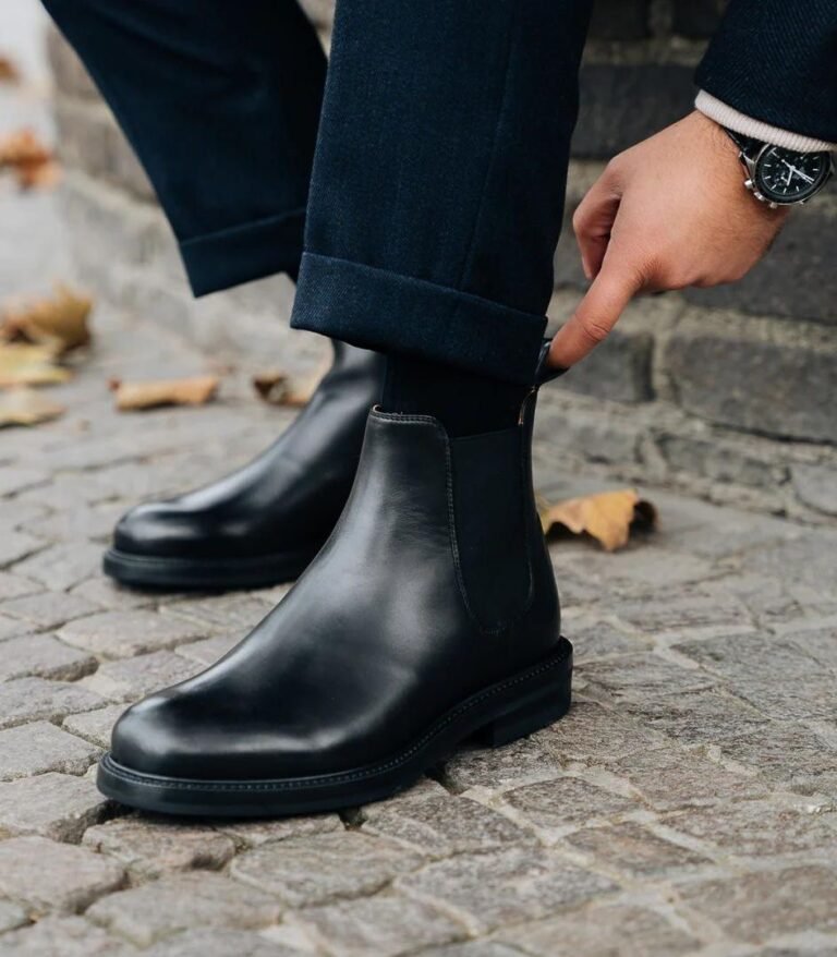 OLD MONEY SHOES - CHELSEA BOOTS - Velasca Black Calf Leather