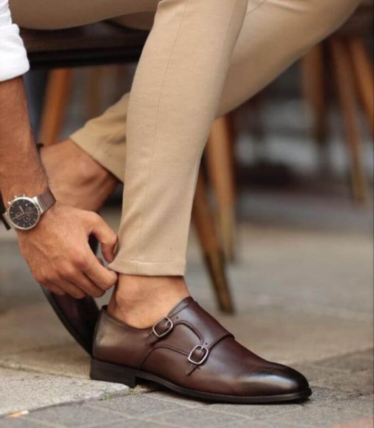 OLD MONEY SHOES - MONK STRAP - Dark Brown Leather Outfit