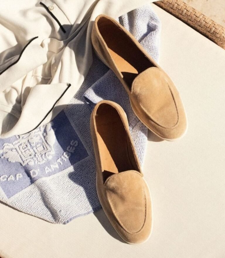 OLD MONEY SHOES - SUEDE LOAFERS - Myrqvist Brännö Suede Loafers in Sand Beige Color